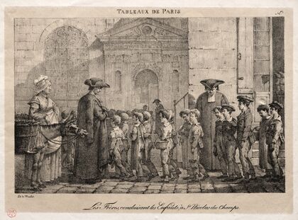 The Brothers Conducting the Children to St. Nicholas of the Fields (1820s) — size preview