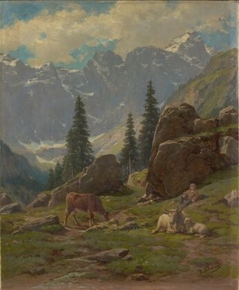 The Brunni-Valley at Unterschächen in the Canton of Uri