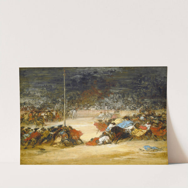 The Bullfight by Eugenio Lucas Villamil
