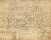 The Burial of the Virgin and the Punishment of Jephoniuas