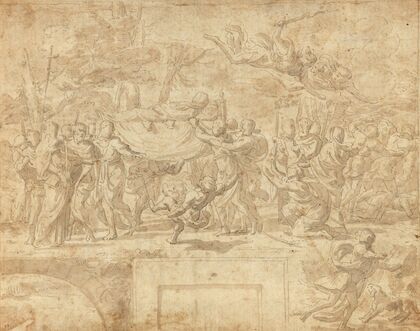 The Burial of the Virgin and the Punishment of Jephoniuas