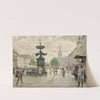 The Bustling Amager Square, Cophenhagen by Paul Fischer