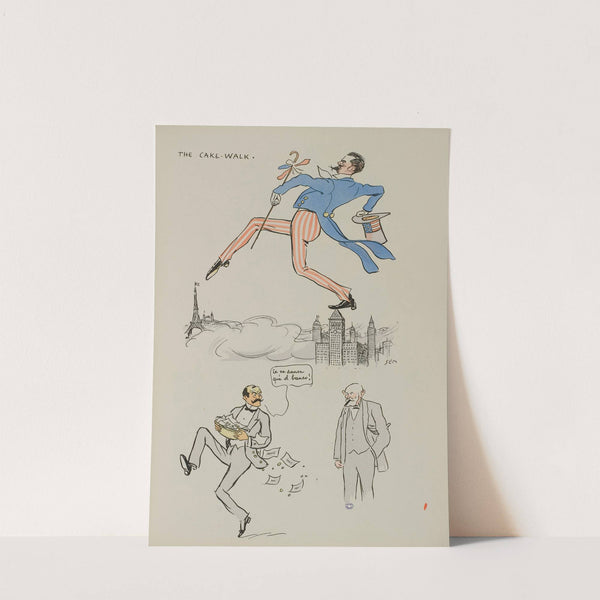 The cake walk ; James Hyde, Carlos Louro, M Landau (1913) by Georges Goursat (Sem)