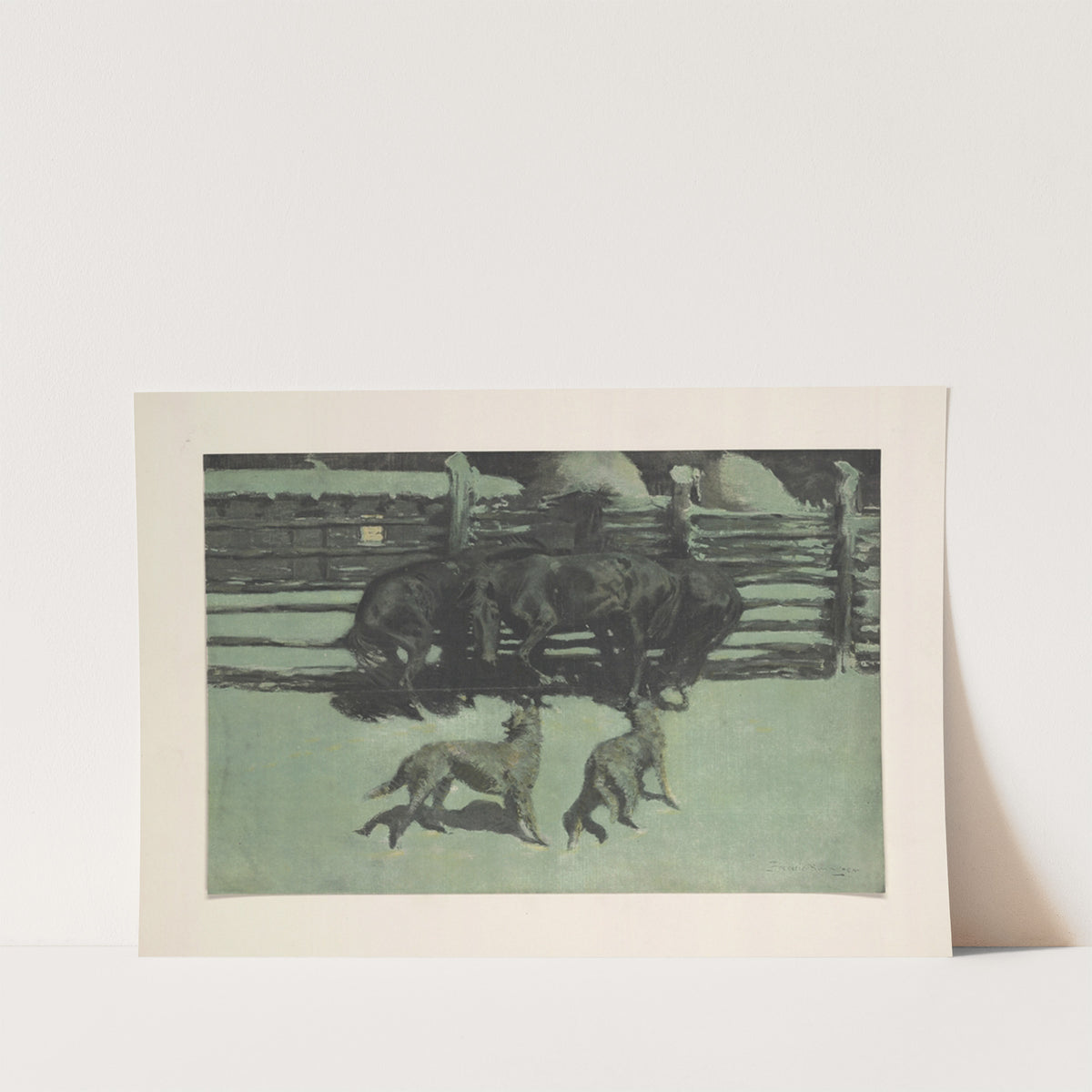 The call for help (1910) by Frederic Remington