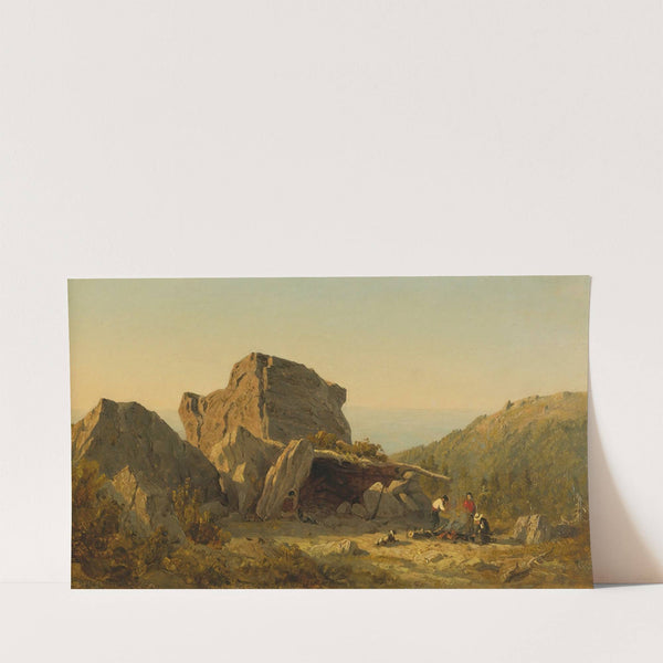 The Camp On Mansfield Mountain, Vermont (1858) by Sanford Robinson Gifford