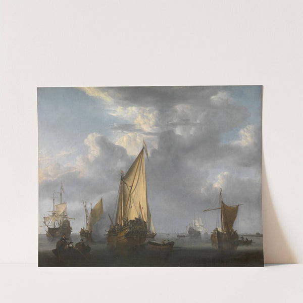 The Canon Shot by Willem van de Velde the Younger