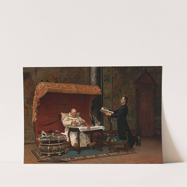 The Canon&#039;s Dinner by Jehan Georges Vibert