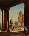 The Capitol In Rome, From The Colonnade Of The Palazzo Dei Conservatori