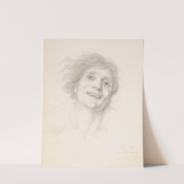 The Car of Love or Love’s Wayfaring – Study of a Man’s Head by Sir Edward Coley Burne-Jones