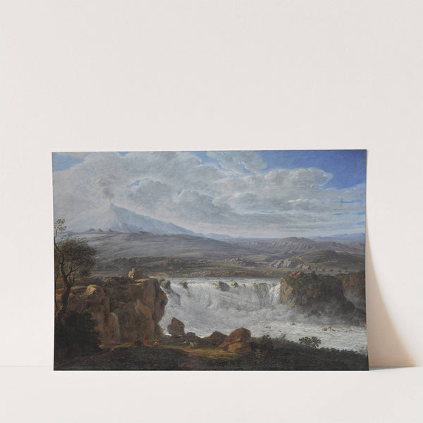 The Caracci Waterfall Near Aderno at the Foot of Mt. Etna (1808) by Karl Gothard Grass