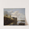 The Castle of Montfoort near Utrecht by Anthonie Jansz. van der Croos