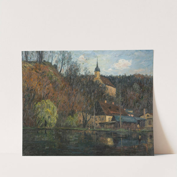The Castle Pond in Tharandt by Georg Lemm