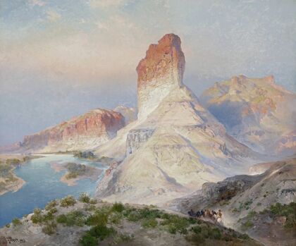 The Castle Rock, Green River, Wyoming (Indian Summer. Green River. Wyoming) (1913)