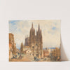 The cathedral of Burgos by Friedrich Eibner
