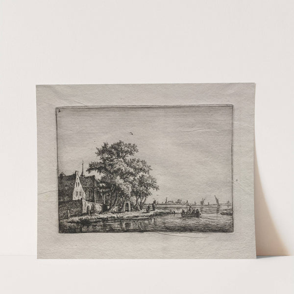 The Cemetery by the Canal (1640–90) by Antonie Waterloo
