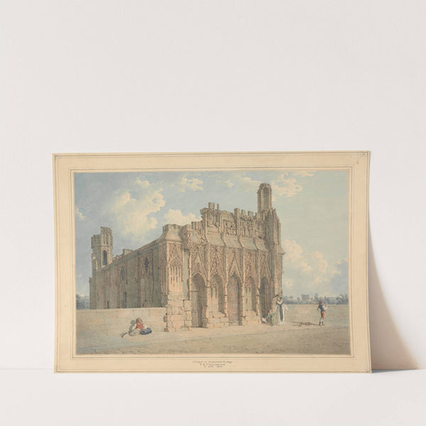 The Chapel at Wakefield Bridge, Yorkshire by Thomas Richard Underwood