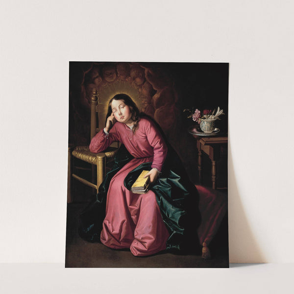 The Child Virgin Asleep by Francisco de Zurbarán