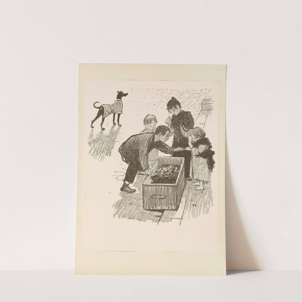 The Children And The Rich Man’s Dog (1912) by Théophile Alexandre Steinlen