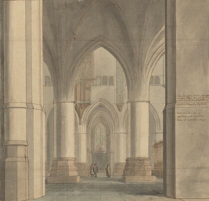The Choir and North Ambulatory of the Church of Saint Bavo, Haarlem