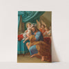 The Christ Child crowning Saint Joseph with Angels behind by Mattia de Mare