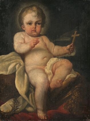 The Christ Child Holding a Cross