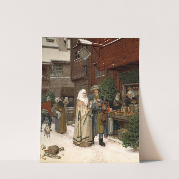 The Christmas Fair by Georg Von Rosen