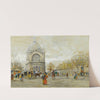 The Church of St. Augustin, Paris by Eugène Galien-Laloue