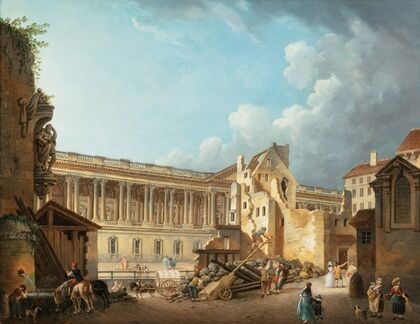 The Clearance Of The Louvre Colonnade, During The Demolition Of The Ruins Of The Hôtel Du Petit Bourbon — size preview
