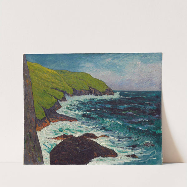 The Cliffs at Beg-ar-Fry, Saint-Jean-du-Doigt (1895) by Maxime Maufra