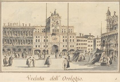 The Clock Tower of San Marco, from the Front of the Basilica