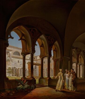 The cloister of Santa Maria del Paradiso, Viterbo