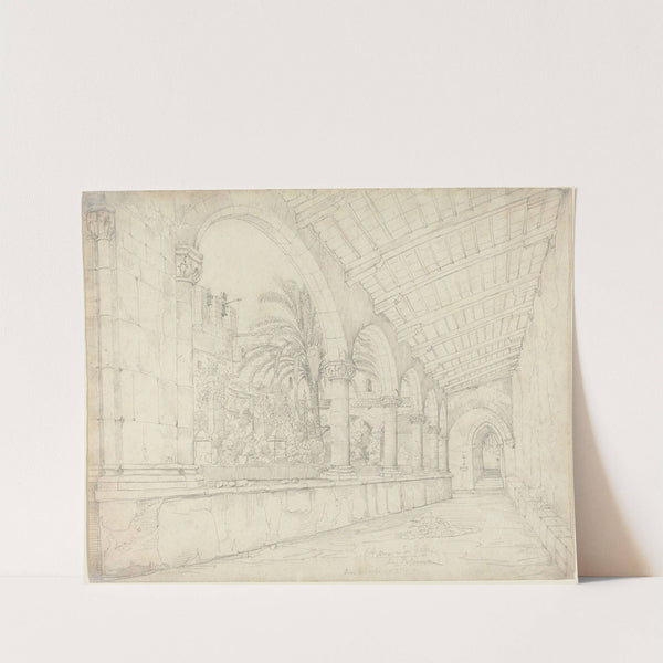 The Cloister of Santa Maria di Gesù at Palermo by Anton Hallmann