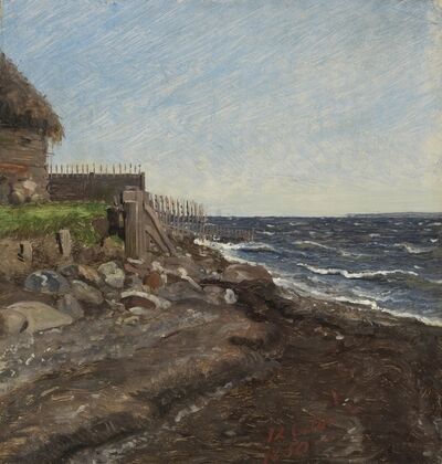 The Coast at Hellebæk. Study