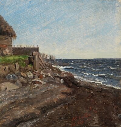 The Coast at Hellebæk. Study (1850)