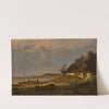 The Coast At The Fishing Hamlet Of Flade Near Frederikshavn by Julius Hellesen