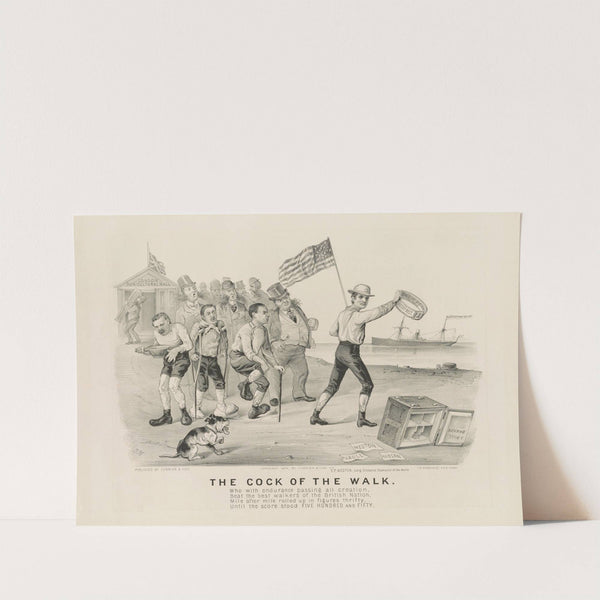 The cock of the walk (1879) by Currier & Ives.