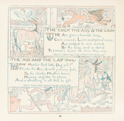 The Cock, The Ass, and the Lion, The Ass and the LapDog (1908)
