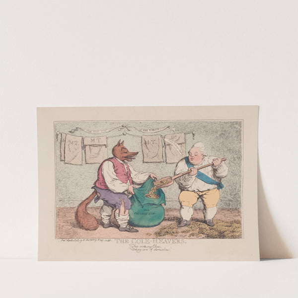 The cole-heavers (1783) by James Gillray