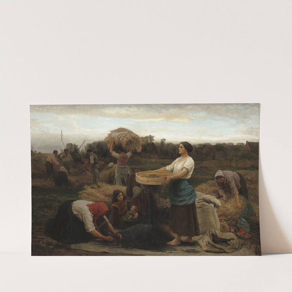 The Colza (Harvesting Rapeseed) (1860) by Jules Breton