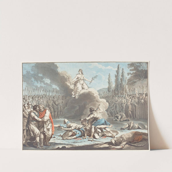 The Combat of the Horatii and the Curatii by Jean François Janinet