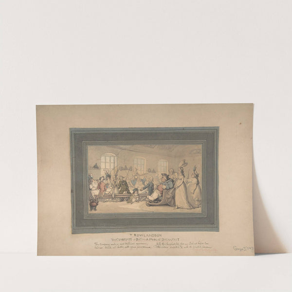 The Comforts of Bath and Public Breakfast by Thomas Rowlandson