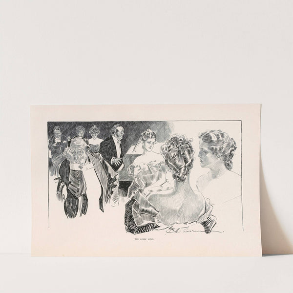 The Comic Song (1896) by Charles Dana Gibson