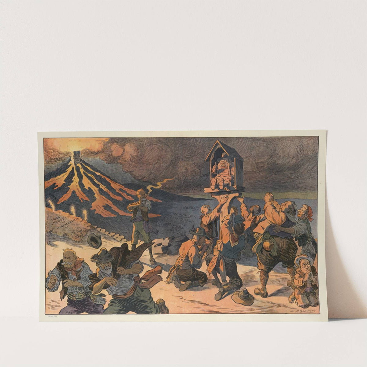 The coming lava (1910) by Louis Glackens