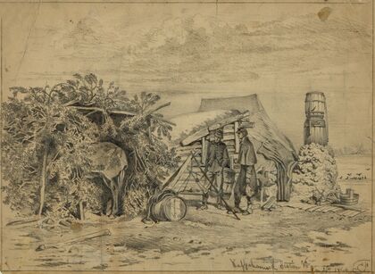 The commissary sergeant’s quarters–weighing salt horse