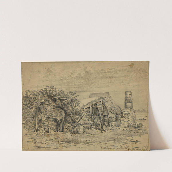 The commissary sergeant’s quarters–weighing salt horse (1864) by Edwin Forbes