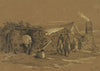 The commissary’s quarters in winter camp