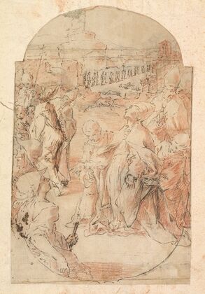 The Consecration of the Site of a Church in Rome by a Pope