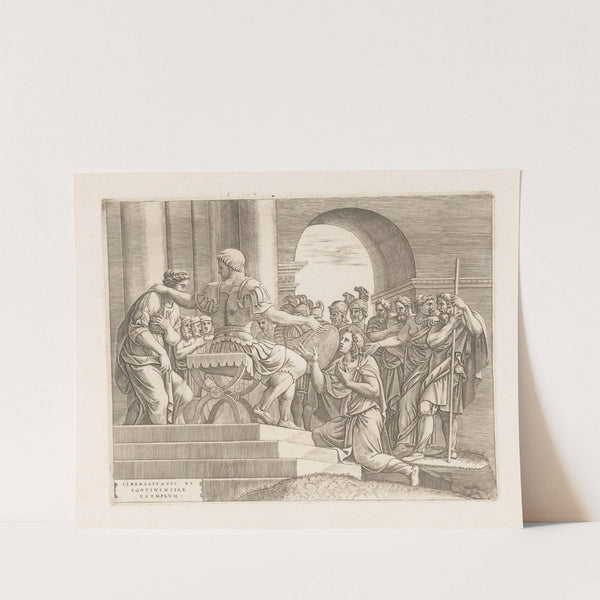The Continence of Scipio by Diana Scultori
