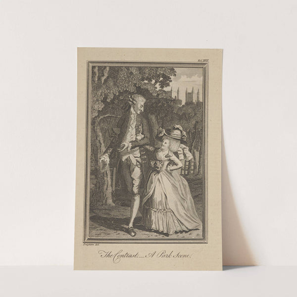 The contrast. A park scene (1780) by Robert Dighton