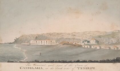 The Convent and Part of the Town of Candelaria, on the south side of Tenerife